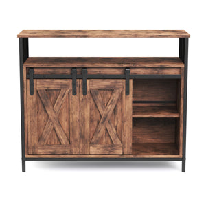 Sideboard Vintage mit Schiebetüren BONITA 100 x 80 cm