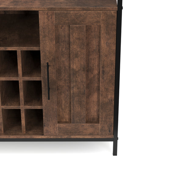 Sideboard Vintage BONITA mit Weinregal 100 x 80 cm