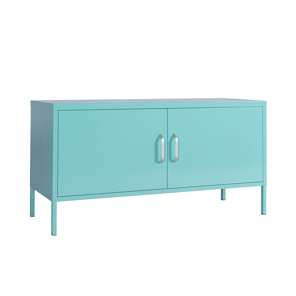 Credenza industriale, turchese