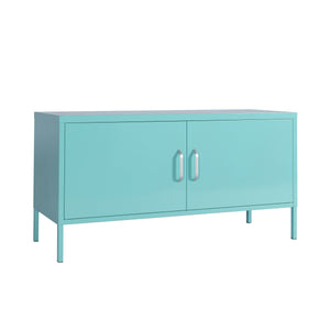 Buffet industriel, turquoise