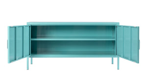 Buffet industriel, turquoise