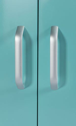 Buffet industriel, turquoise