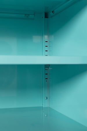 Buffet industriel, turquoise