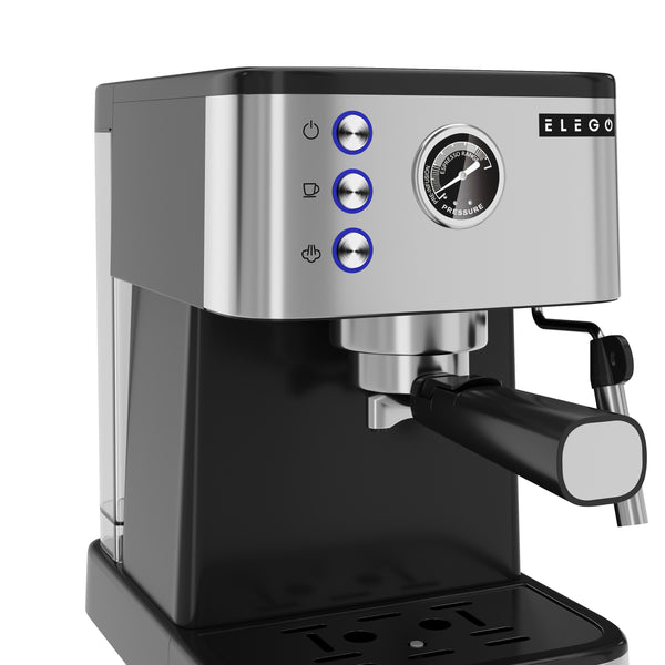 Siebträgermaschine BARISTA Edelstahl 20 bar