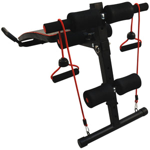 Sit Up Bank Bauchtrainer Trainingsbank mit Widerstandsbänder