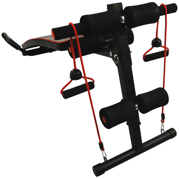 Sit Up Bank Bauchtrainer Trainingsbank mit Widerstandsbänder