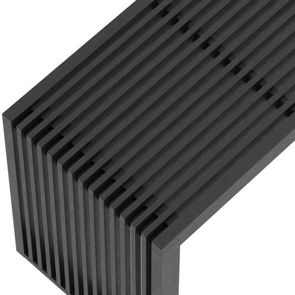 Sitzbank Bambus NORESSO 90 cm schwarz
