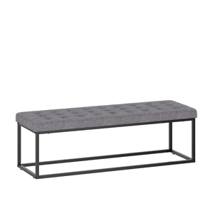Sitzbank CELINA 120 cm grau/schwarz