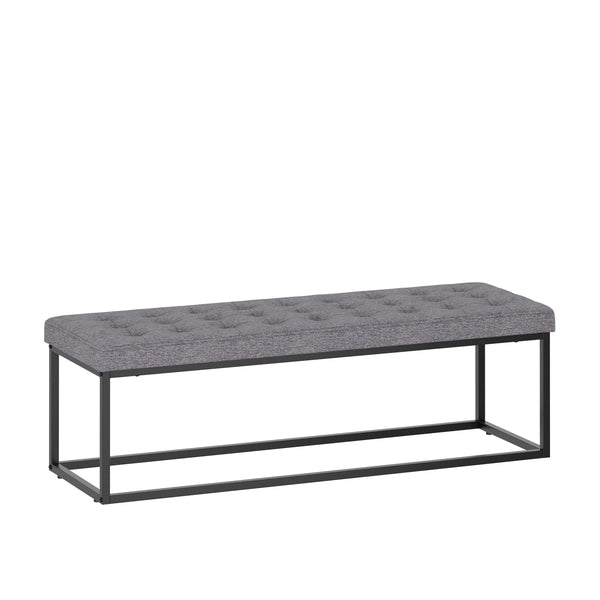 Sitzbank CELINA 120 cm grau/schwarz