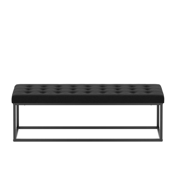 Sitzbank CELINA 120 cm schwarz