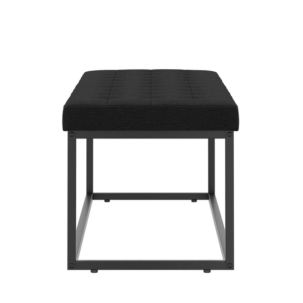 Sitzbank CELINA 120 cm schwarz