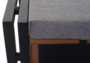 Sitzbank Kommode Bank ~ 53x110x30cm Wildeiche-Optik