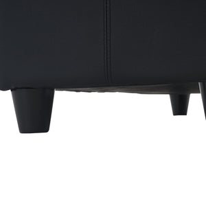 Sitzbank Kriens 112x45x45cm ~ schwarz matt