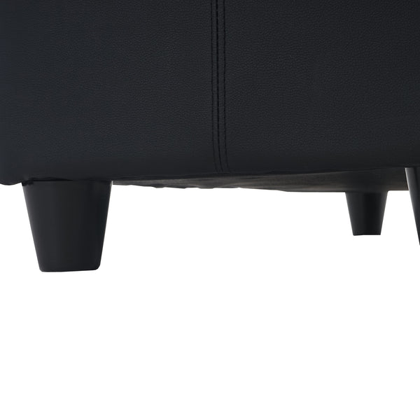Sitzbank Kriens 112x45x45cm ~ schwarz matt
