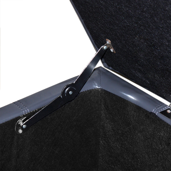 Sitzbank Kriens XXL Leder ~ grau
