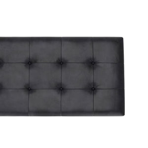 Sitzbank Leder DELIA 113 cm schwarz