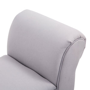 Banc capitonné de style oriental, L102 x l31 x H51 cm, gris