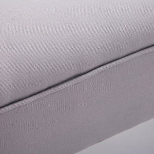 Banc capitonné de style oriental, L102 x l31 x H51 cm, gris