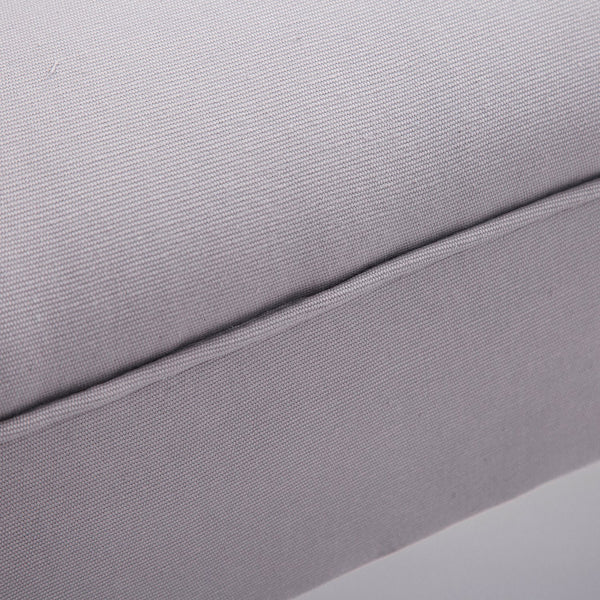 Banc capitonné de style oriental, L102 x l31 x H51 cm, gris