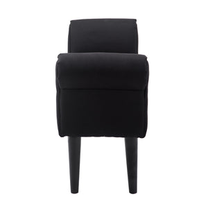 Sitzbank Orient Polsterbank L102 x B31 x H51cm Schwarz