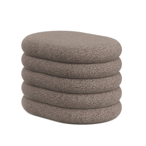 Sitzhocker Teddy PILL mit Stauraum 59 x 45 x 40 cm braun