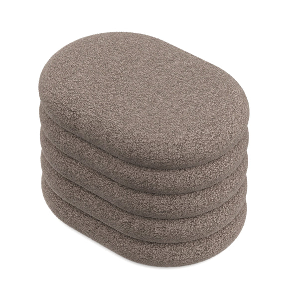 Sitzhocker Teddy PILL mit Stauraum 59 x 45 x 40 cm braun