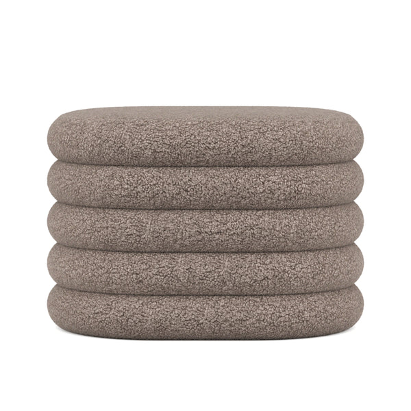 Sitzhocker Teddy PILL mit Stauraum 59 x 45 x 40 cm braun