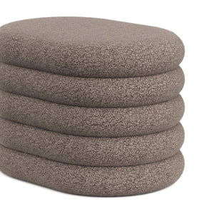 Sitzhocker Teddy PILL mit Stauraum 59 x 45 x 40 cm braun