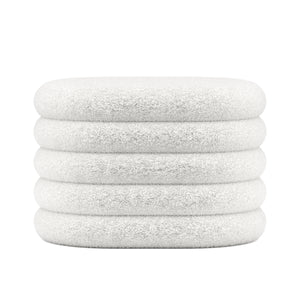 Sitzhocker Teddy PILL mit Stauraum 59 x 45 x 40 cm weiss