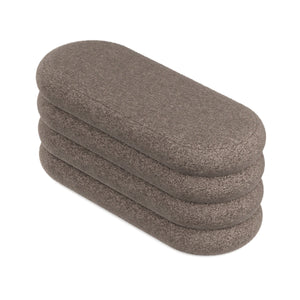 Sitzbank Teddy RISS mit Stauraum 100 x 42 x 42 cm braun