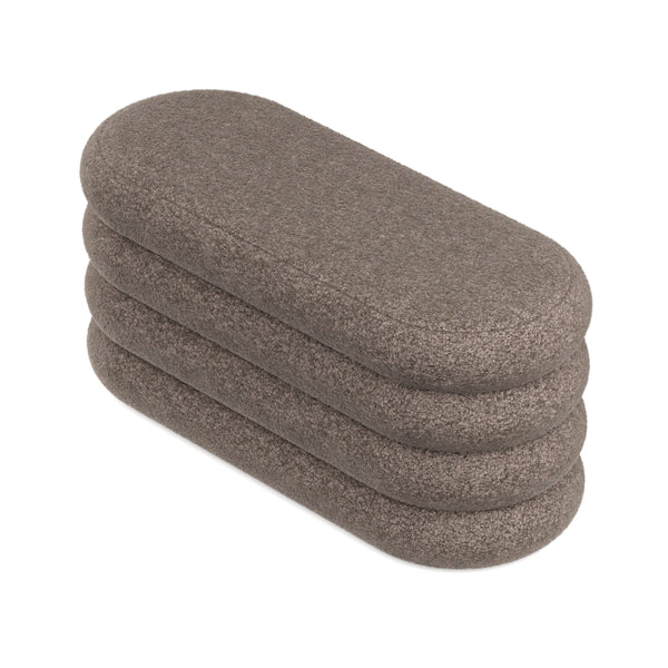 Sitzbank Teddy RISS mit Stauraum 100 x 42 x 42 cm braun