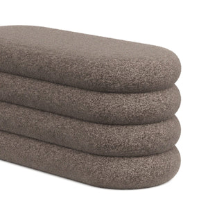 Sitzbank Teddy RISS mit Stauraum 100 x 42 x 42 cm braun
