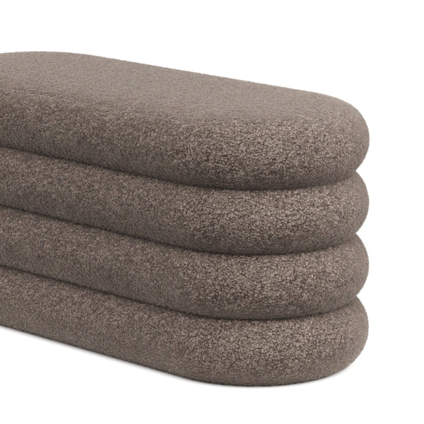 Sitzbank Teddy RISS mit Stauraum 100 x 42 x 42 cm braun