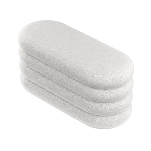 Sitzbank Teddy RISS mit Stauraum 100 x 42 x 42 cm weiss