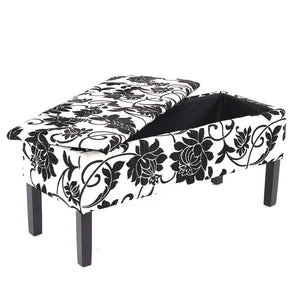 Sitzbank Renens Aufbewahrungstruhe Textil ~ jacquard schwarz