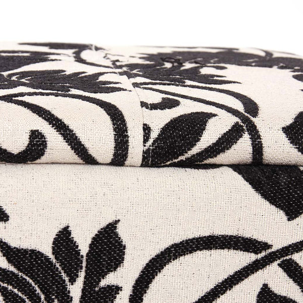 Sitzbank Renens Aufbewahrungstruhe Textil ~ jacquard schwarz