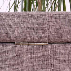 Sitzbank Truhe Kriens Textil ~ Schriftzug creme