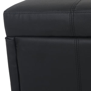 Sitzbank Truhe Kriens XXL schwarz matt ~ 180