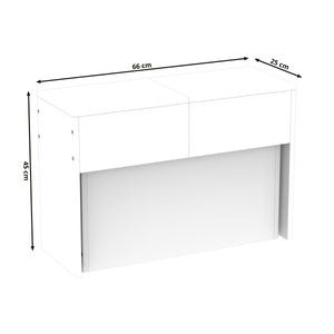 Sitzbank ausziehbar SONATA 66/290 x 25 cm weiss