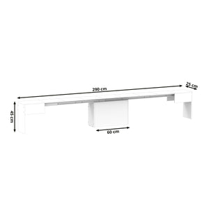 Sitzbank ausziehbar SONATA 66/290 x 25 cm weiss