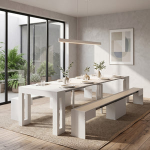 Sitzbank ausziehbar SONATA 66/290 x 25 cm weiss