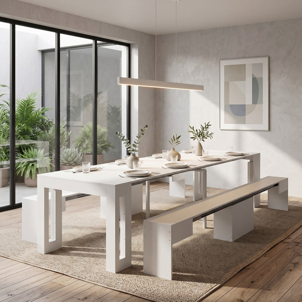 Sitzbank ausziehbar SONATA 66/290 x 25 cm weiss