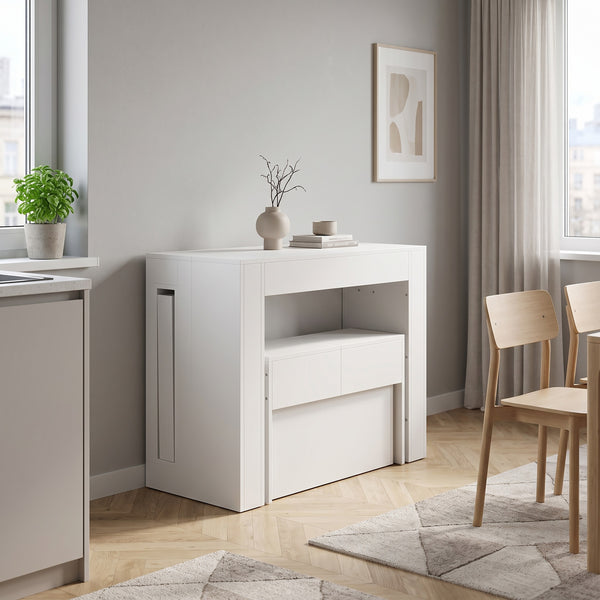 Sitzbank ausziehbar SONATA 66/290 x 25 cm weiss