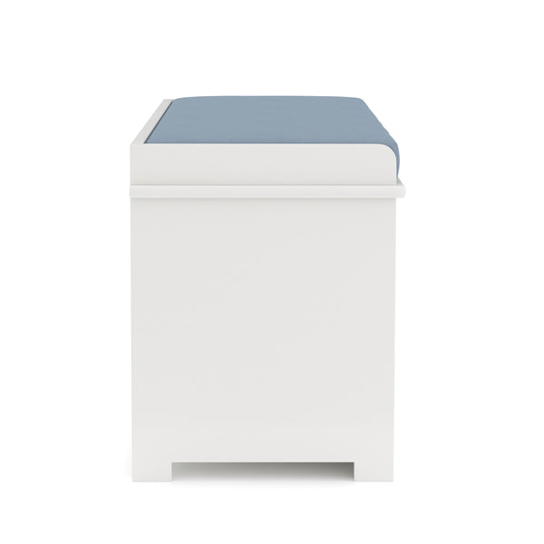 Sitzbank mit 2 Staufächer KAMILA 71 x 34 x 43 cm weiss