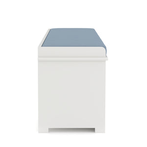 Sitzbank mit 3 Staufächer KAMILA 105 x 34 x 43 cm weiss