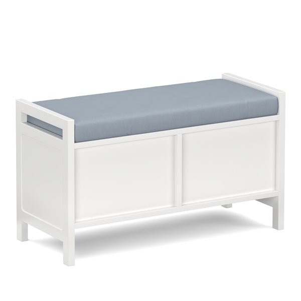 Sitzbank mit Schubladen 100 x 40 x 40 cm weiss