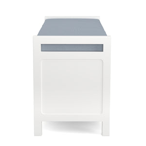 Sitzbank mit Schubladen 100 x 40 x 40 cm weiss