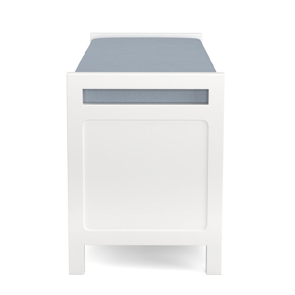 Sitzbank mit Schubladen 100 x 40 x 40 cm weiss