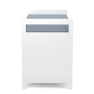 Sitzbank mit Stauraum 86 x 38 x 54 cm weiss
