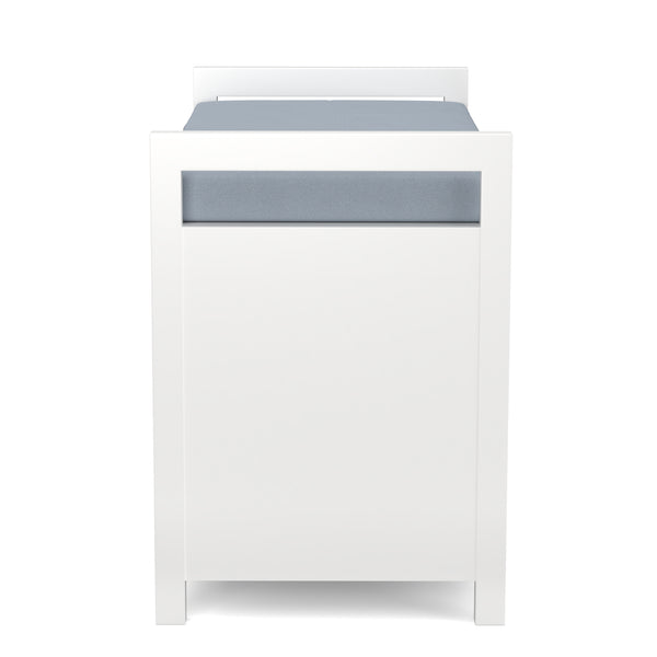 Sitzbank mit Stauraum 86 x 38 x 54 cm weiss